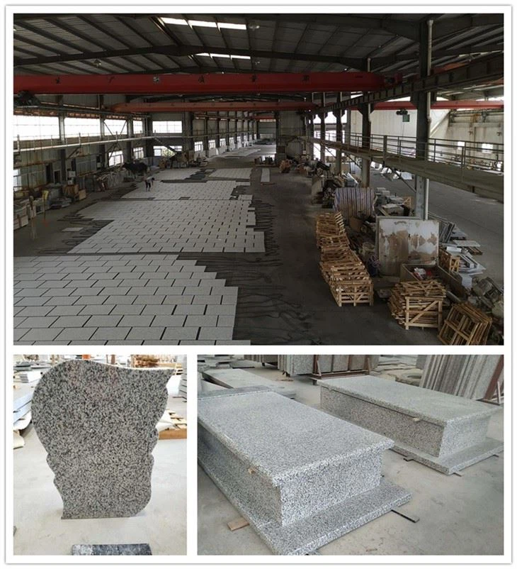 grey granite tiles and tombstone